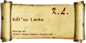 Kész Lenke névjegykártya